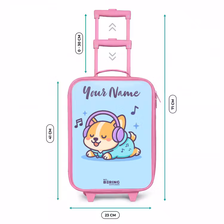 Kawai - Hond - Muziek Kinderkoffer - Roze klein -productfoto_formaten