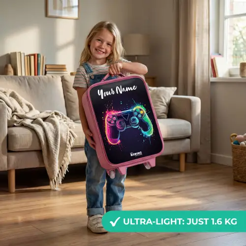 Neon - Controller - Verfspatten - Game Kinderkoffer - Roze klein -sfeer2_EN