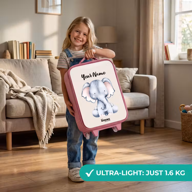 Oane Olifant Kinderkoffer - Roze klein -sfeer2_EN