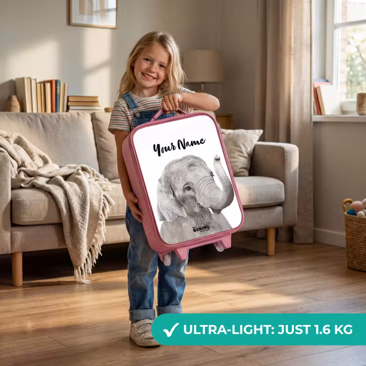 Oscar Olifant Kinderkoffer - Roze klein -sfeer2_EN