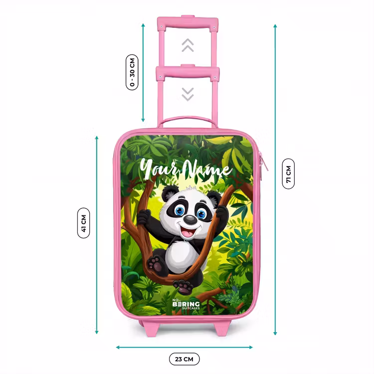 Pedro panda Kinderkoffer - Roze klein -productfoto_formaten