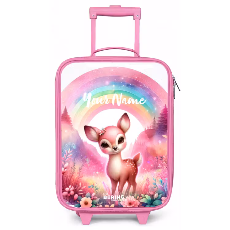 Roze reebokje Kinderkoffer - Roze klein -zz3dotto