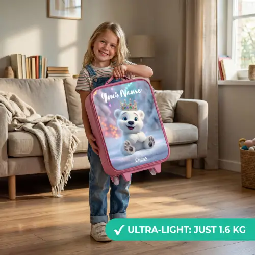 Ijsbeer - Kroon - Winter Kinderkoffer - Roze klein -sfeer2_EN