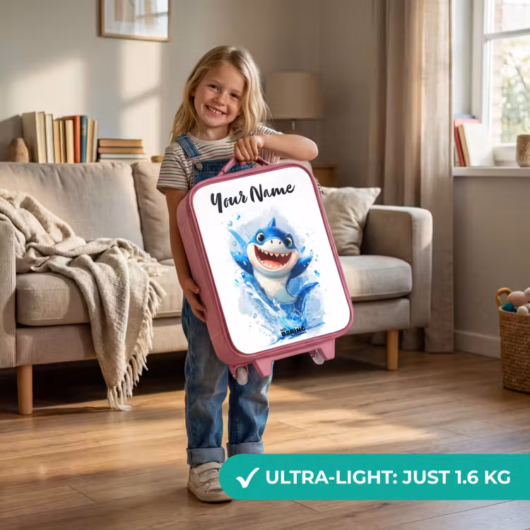 Haai - Tanden - Water Kinderkoffer - Roze klein -sfeer2_EN