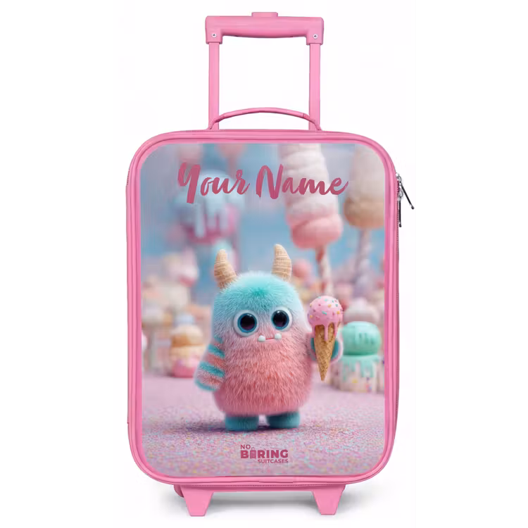 Zoet Monstersnoep Avontuur Kinderkoffer - Roze klein -zz3dotto