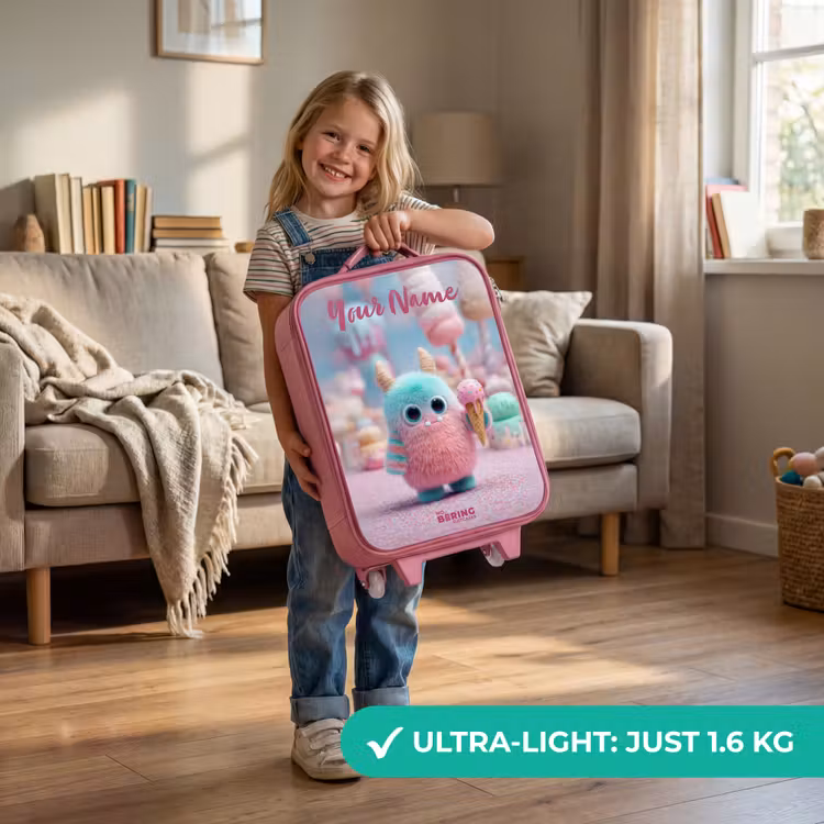 Zoet Monstersnoep Avontuur Kinderkoffer - Roze klein -sfeer2_EN