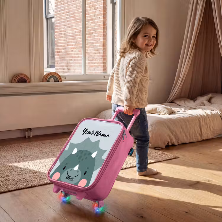 Tigo triceratops Kinderkoffer - Roze klein -sfeer1