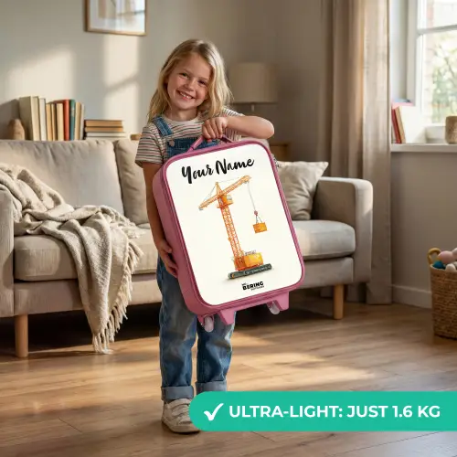 Torenkraan - Getekend - Oranje Kinderkoffer - Roze klein -sfeer2_EN