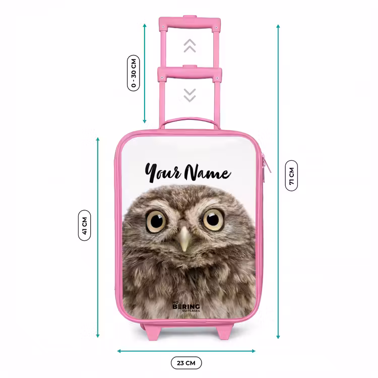 Ulke Uil Kinderkoffer - Roze klein -productfoto_formaten