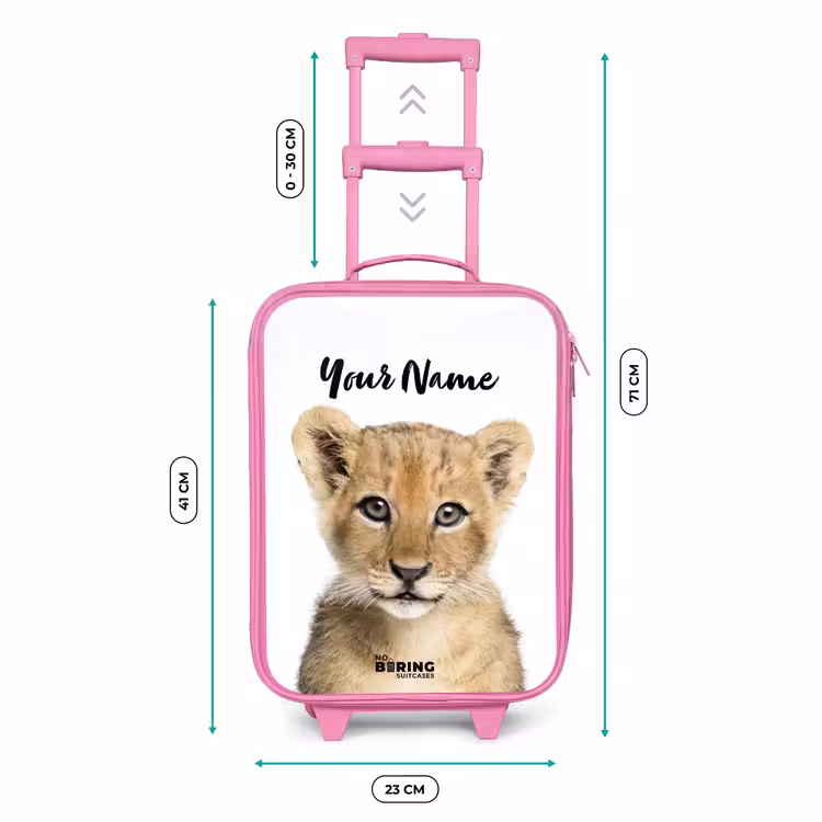 Winnie Welpje Kinderkoffer - Roze klein -productfoto_formaten