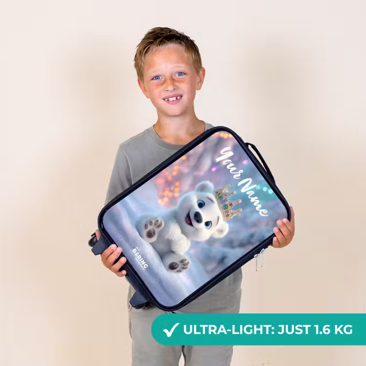 Ijsbeer - Kroon - Winter Kinderkoffer - Zwart klein -sfeer4_UK