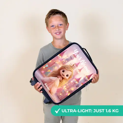 Prinses - Roze - Kasteel Kinderkoffer - Zwart klein -sfeer4_UK