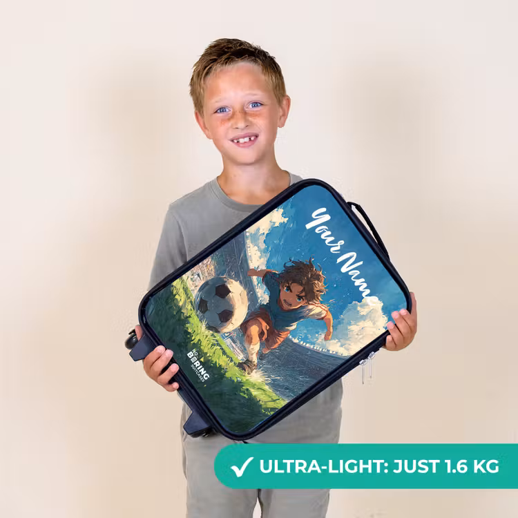 Voetbal - Gras - Stadion - Schilderij Kinderkoffer - Zwart klein -sfeer4_UK