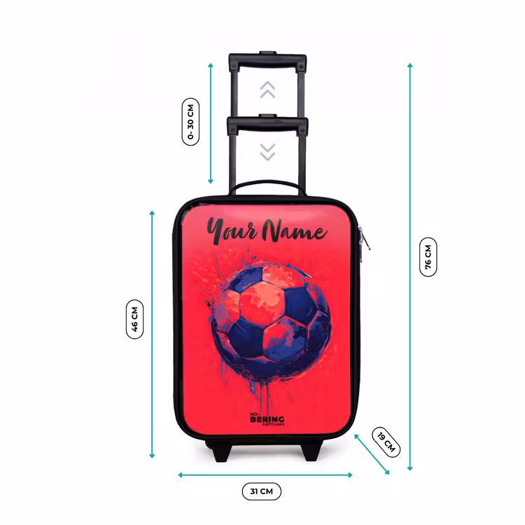 Voetbalvibes - Verf - Blauw - Rood Kinderkoffer - Zwart klein -productfoto_formaten