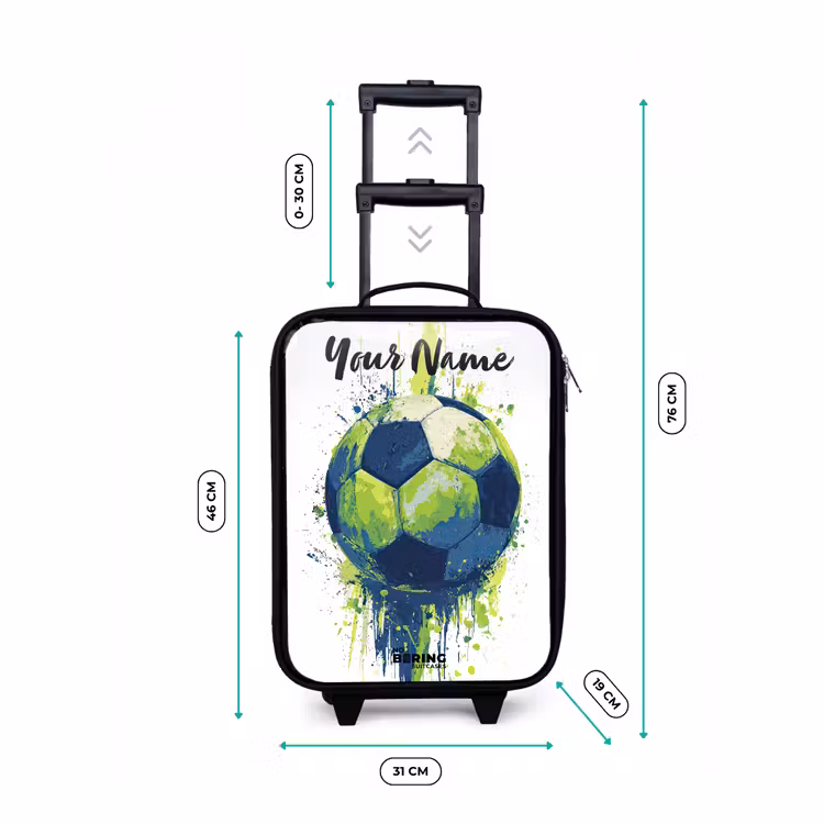 Voetbalvibes - Verf - Groen - Blauw Kinderkoffer - Zwart klein -productfoto_formaten