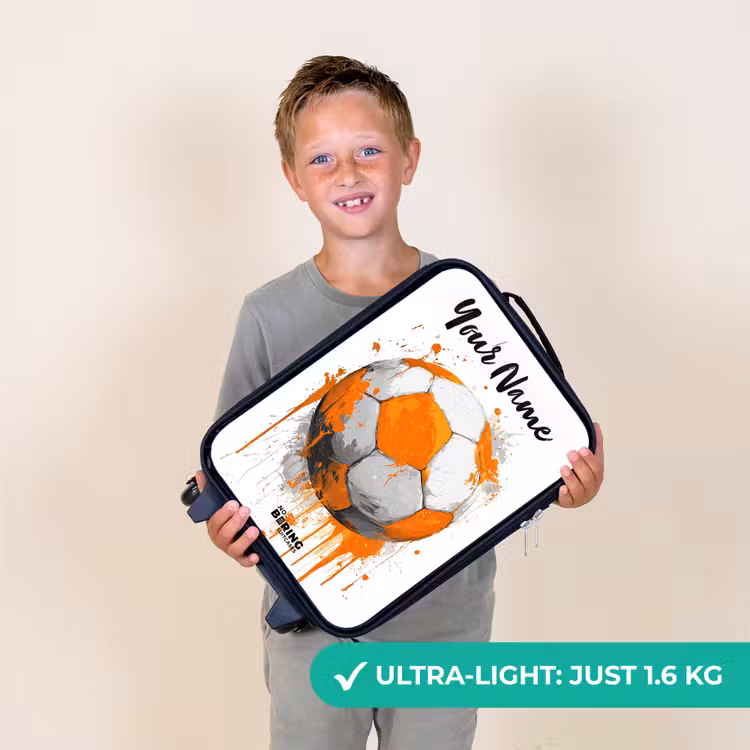 Voetbalvibes - Verf - Oranje Kinderkoffer - Zwart klein -sfeer4_UK