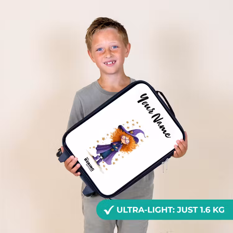 Sterrenmagie met krullen Kinderkoffer - Zwart klein -sfeer4_UK