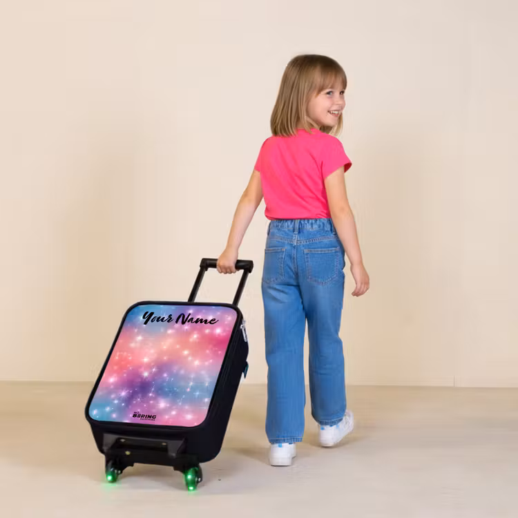 Sterren - Abstract - Kleuren Kinderkoffer - Zwart klein -sfeer1