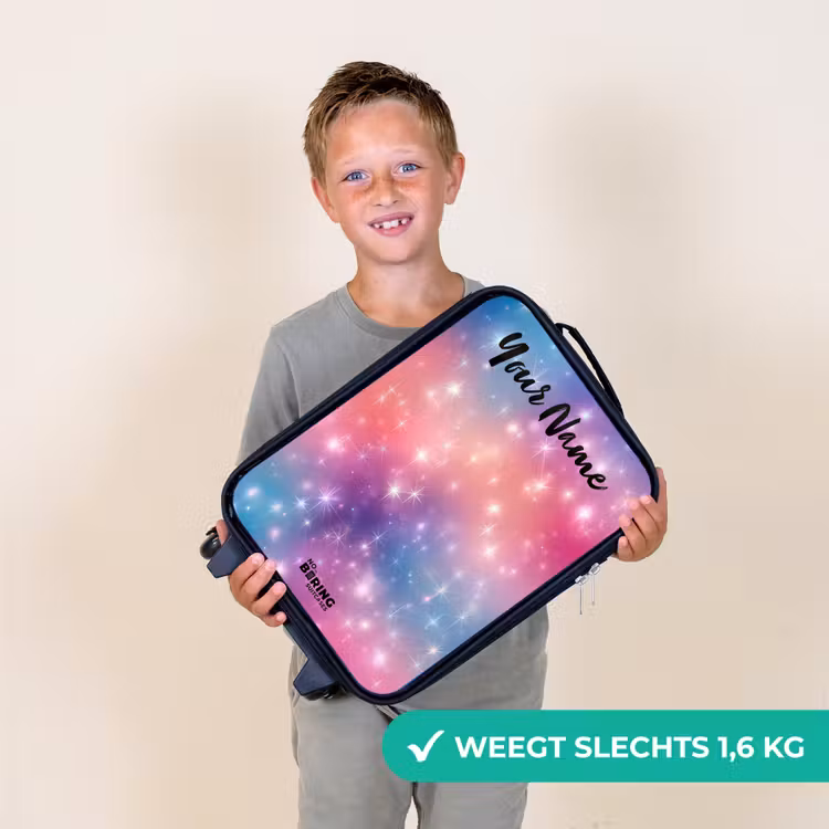 Sterren - Abstract - Kleuren Kinderkoffer - Zwart klein -sfeer4_NL