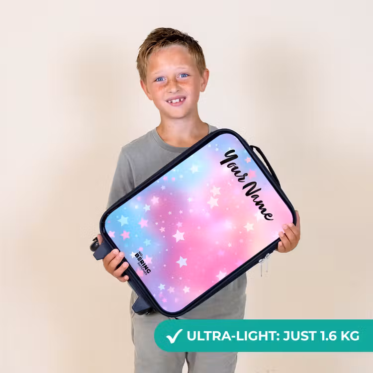 Sterren - Roze - Blauw Kinderkoffer - Zwart klein -sfeer4_UK