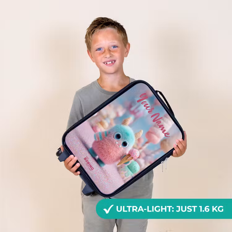 Zoet Monstersnoep Avontuur Kinderkoffer - Zwart klein -sfeer4_UK