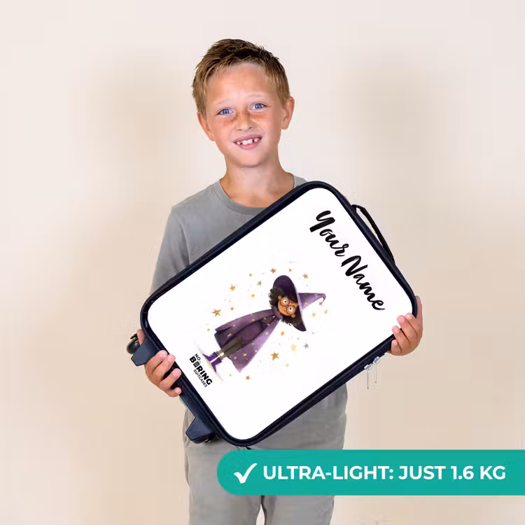 De paarse tovenaarsmantel Kinderkoffer - Zwart klein -sfeer4_UK