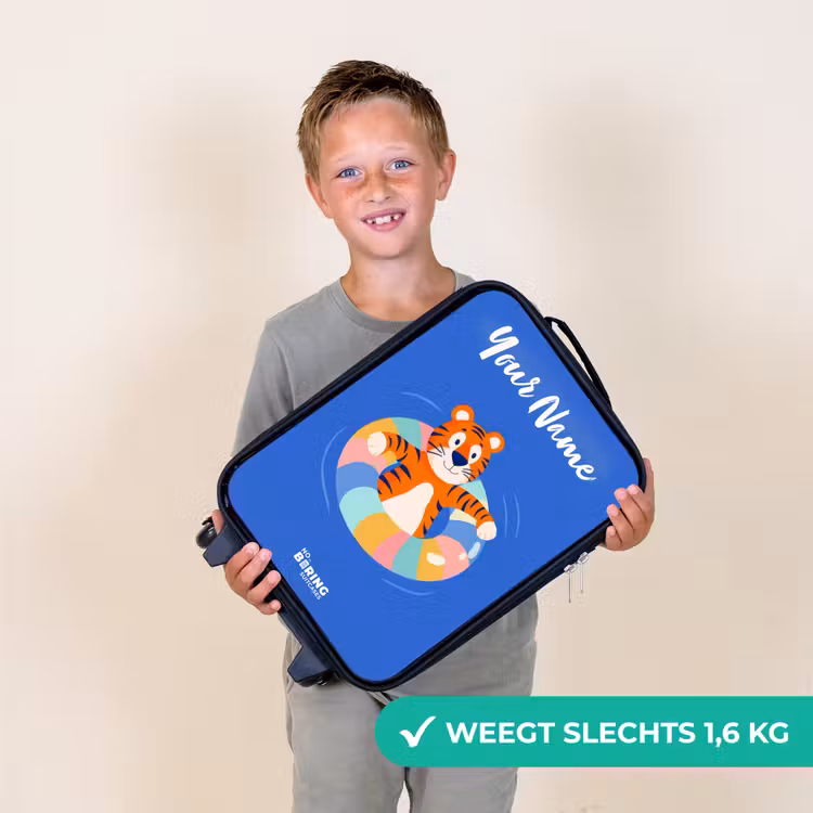 Tijger - Zwemband - Water Kinderkoffer - Zwart klein -sfeer4_NL