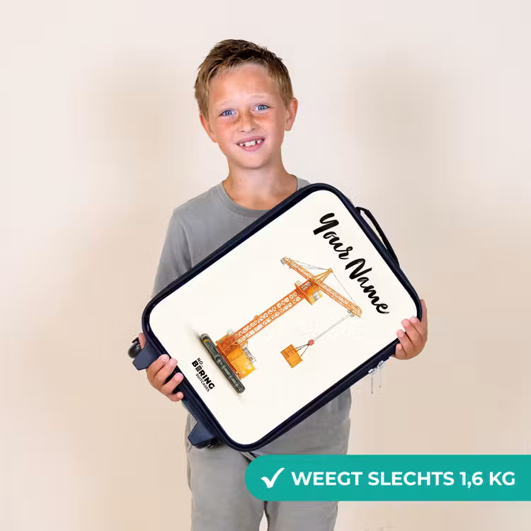Torenkraan - Getekend - Oranje Kinderkoffer - Zwart klein -sfeer4_NL