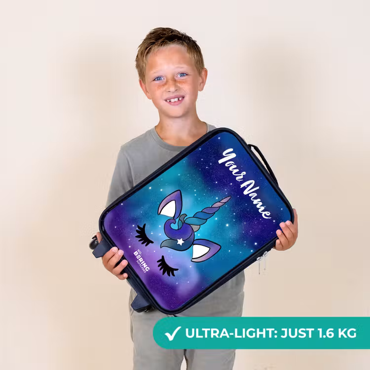 Eenhoorn - Sterrenhemel - Blauw Kinderkoffer - Zwart klein -sfeer4_UK