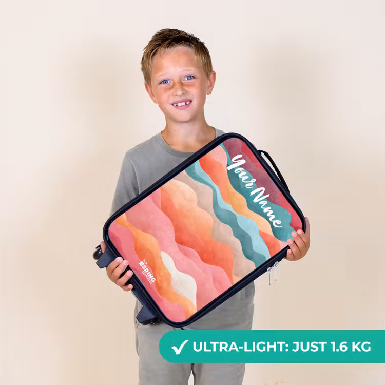 Golven - Kleurrijk - Abstract Kinderkoffer - Zwart klein -sfeer4_UK