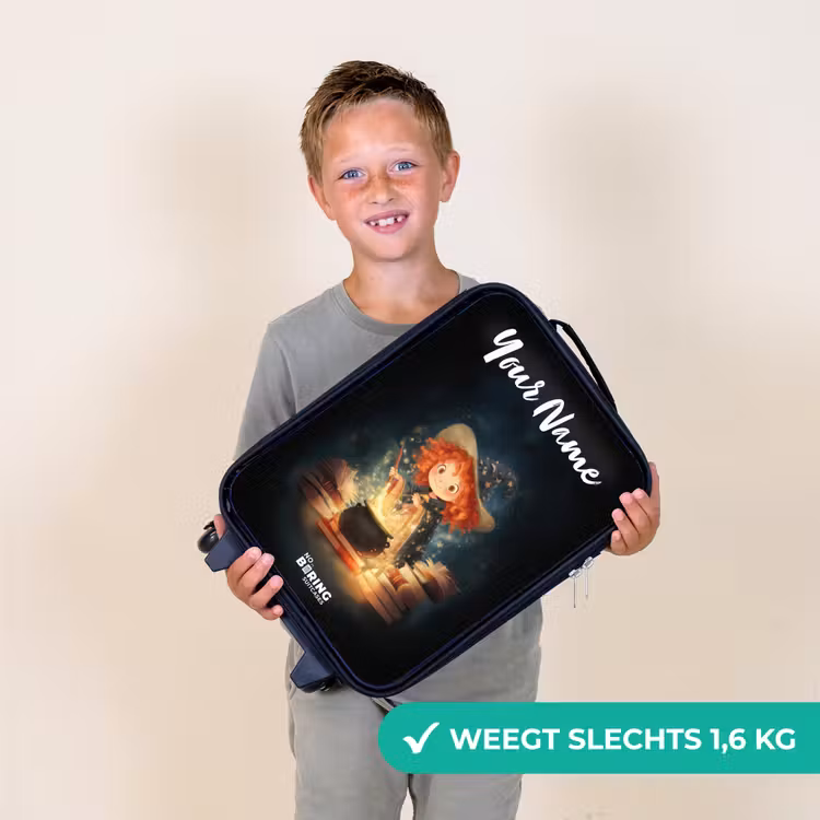 Heks met Sprankelende Toverdrank Kinderkoffer - Zwart klein -sfeer4_NL