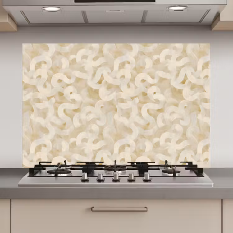 Abstract - Lijnen - Beige keuken achterwand spatscherm klein 900 -3d_website