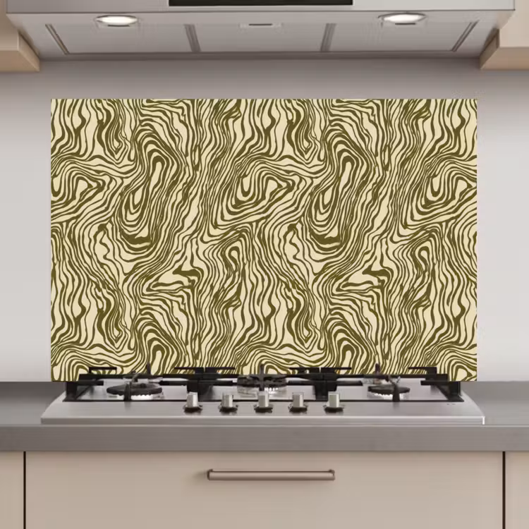 Abstract - Marmer - Groen keuken achterwand spatscherm klein 900 -3d_website
