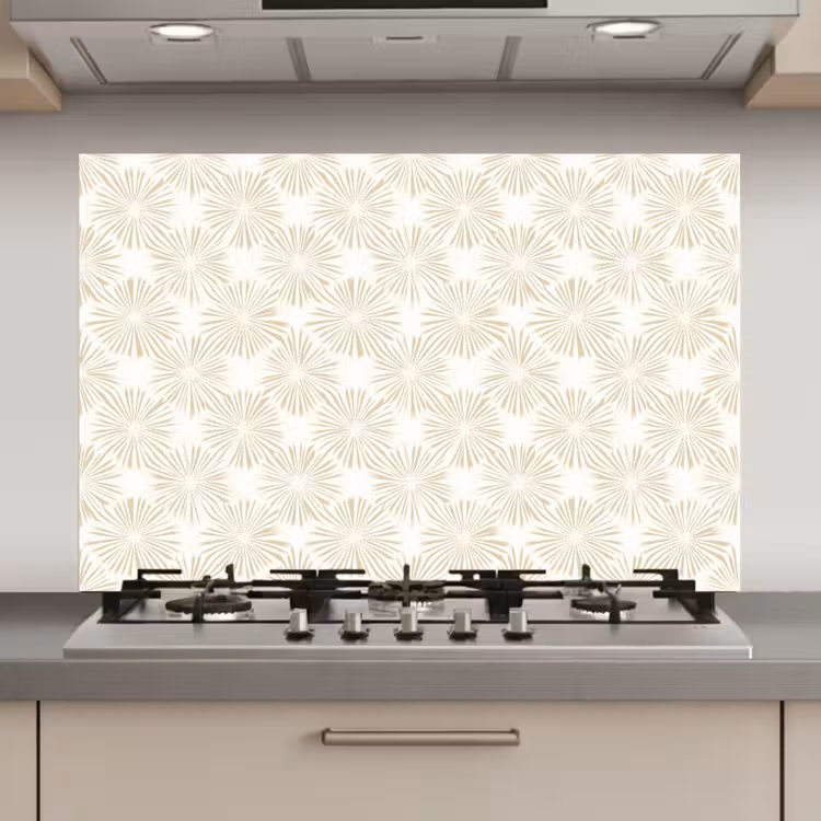 Abstract - Motief - Beige keuken achterwand spatscherm klein 900 -3d_website