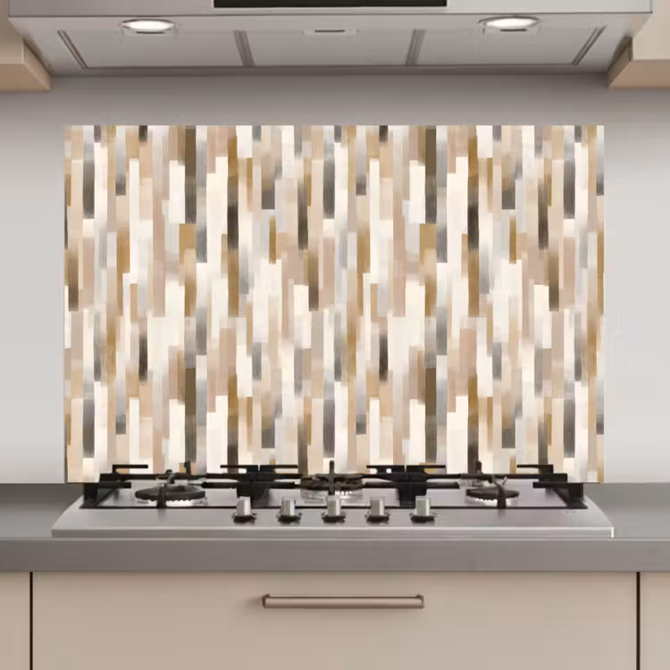 Abstract - Patroon - Kwaststreken keuken achterwand spatscherm klein 900 -3d_website