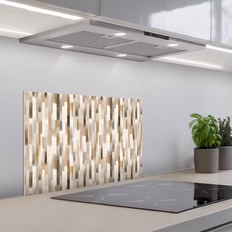 Abstract - Patroon - Kwaststreken keuken achterwand spatscherm klein 900 -3d_schuin