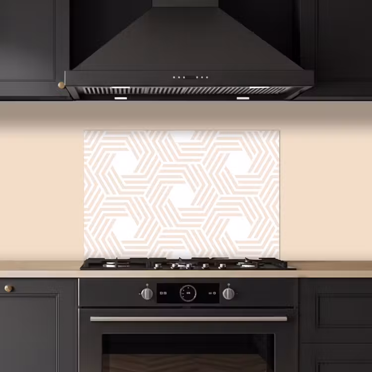 Abstract - Patronen - Design keuken achterwand spatscherm klein 900 -sfeer1