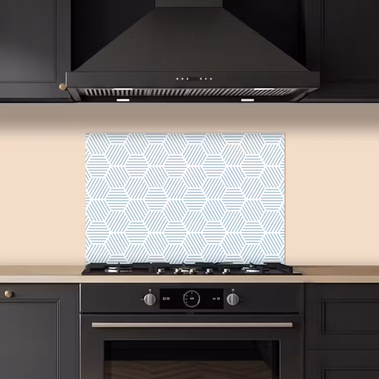 Abstract - Patronen - Design keuken achterwand spatscherm klein 900 -sfeer1