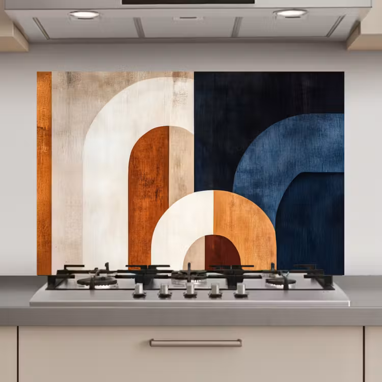 Abstract - Vormen - Donkerblauw keuken achterwand spatscherm klein -3d_website