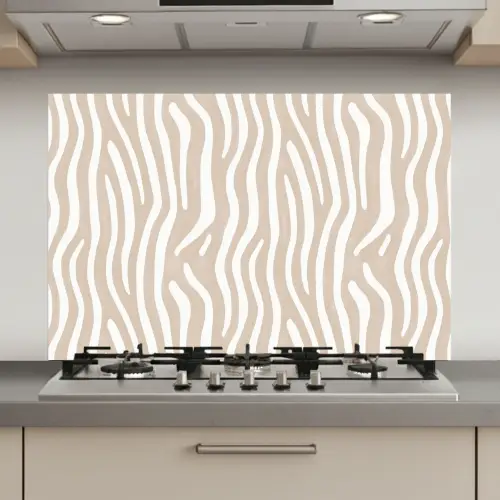 Abstract - Zebra - Beige keuken achterwand spatscherm klein 900 -3d_website