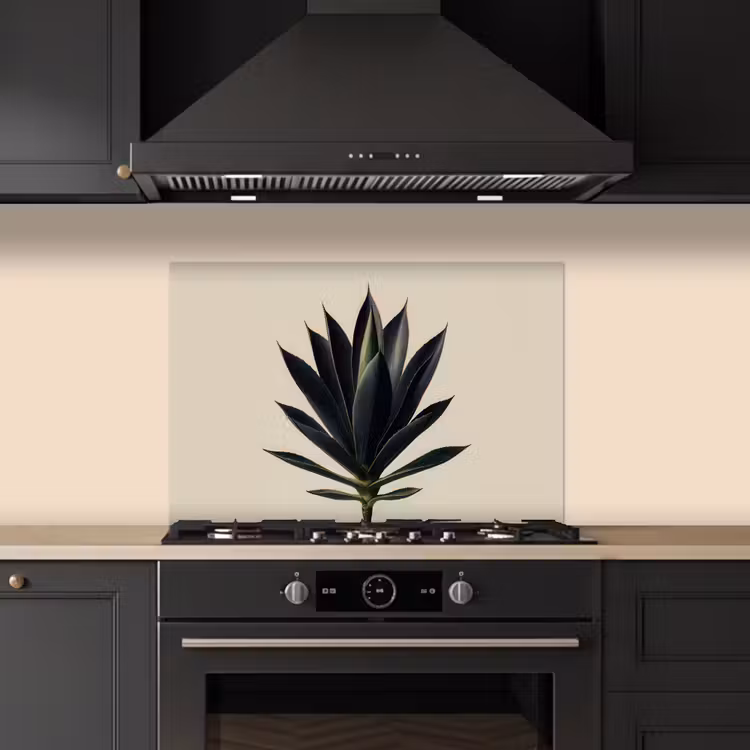 Agaveplant - Symmetrisch - Groen keuken achterwand spatscherm klein -sfeer1