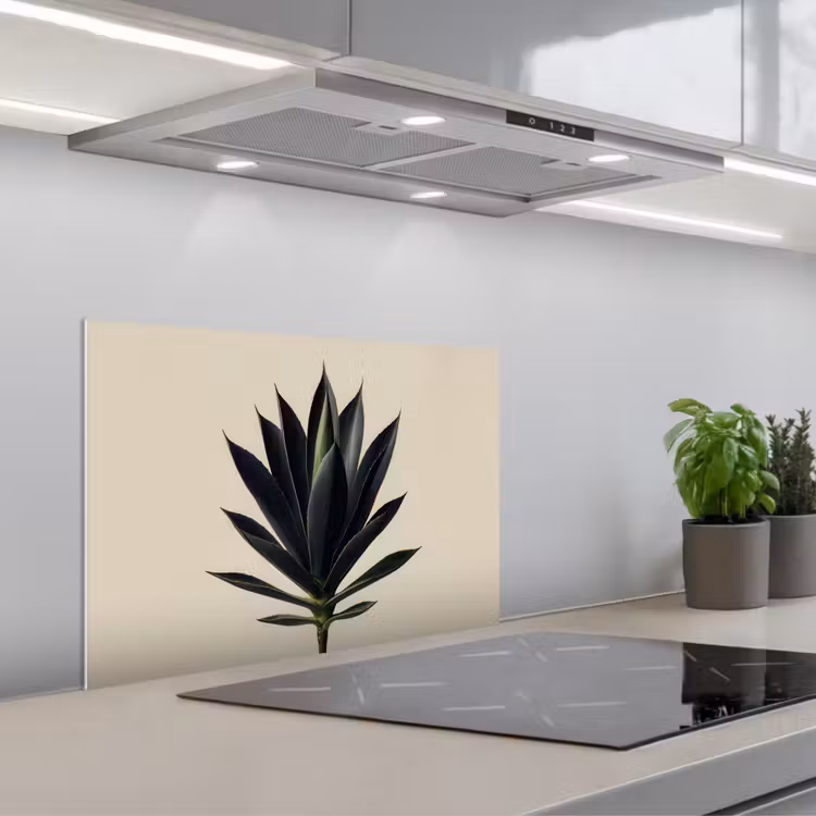 Agaveplant - Symmetrisch - Groen keuken achterwand spatscherm klein -3d_schuin