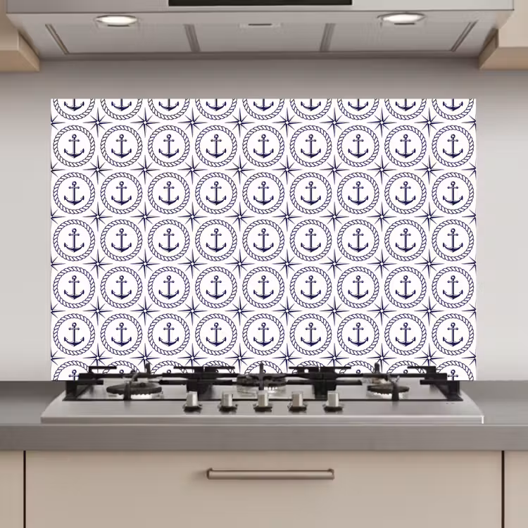 Anker - Haven - Blauw - Wit keuken achterwand spatscherm klein 900 -3d_website