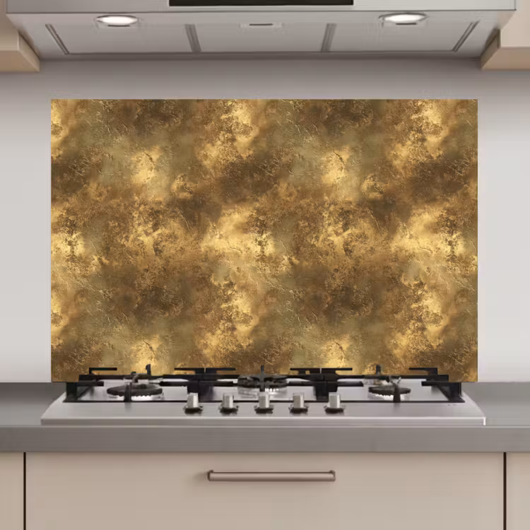 Antiek - Metaallook - Goud keuken achterwand spatscherm klein 900 -3d_website