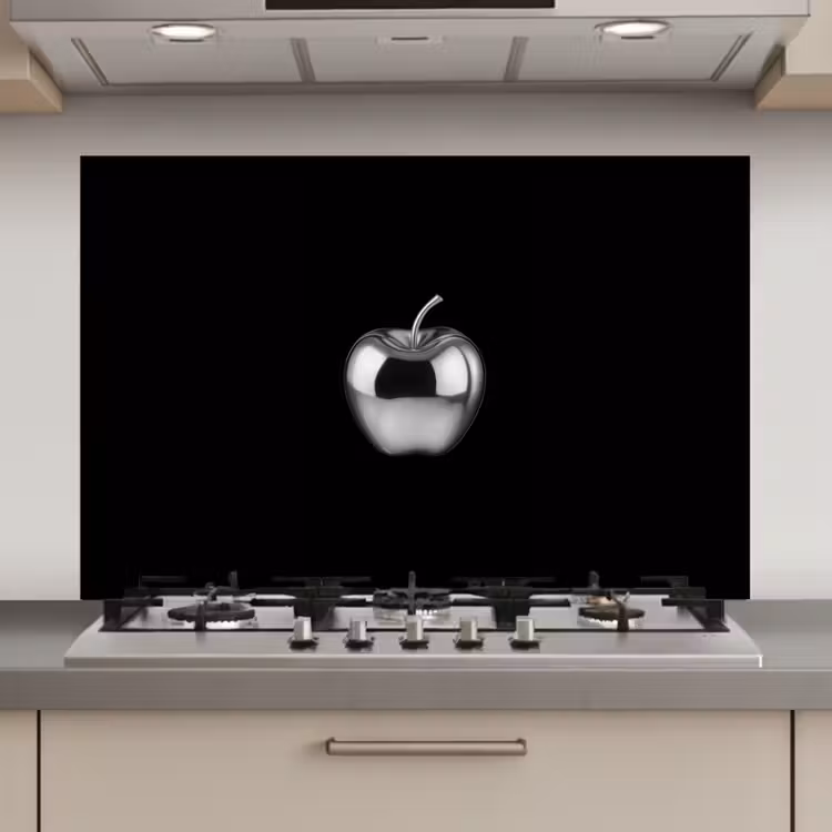 Appel - Metallic - Symmetrisch keuken achterwand spatscherm klein -3d_website