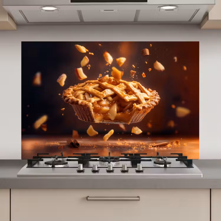 Appel - Taart - Warm - Eten keuken achterwand spatscherm klein -3d_website