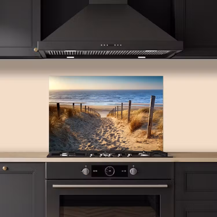 Strand - Zee - Nederland - Duinen - Zon keuken achterwand spatscherm klein -sfeer1