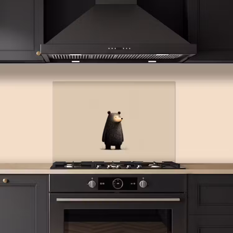 Beer - Donkerbruin - Minimalistisch keuken achterwand spatscherm klein -sfeer1
