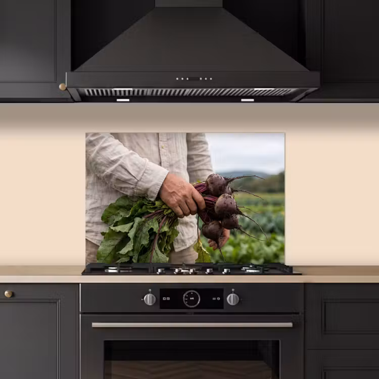 Bieten - Vers - Moestuin keuken achterwand spatscherm klein -sfeer1