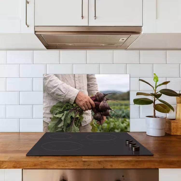 Bieten - Vers - Moestuin keuken achterwand spatscherm klein -sfeer2